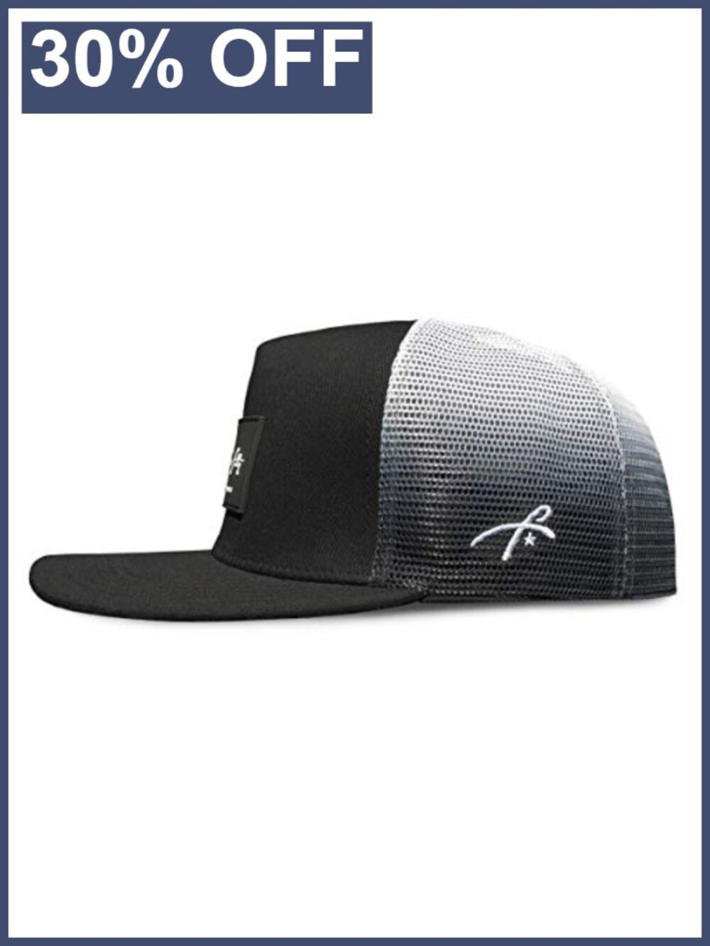 Flat Bill Trucker Hat Snapback Mesh Baseball Cap Adjustable One Size